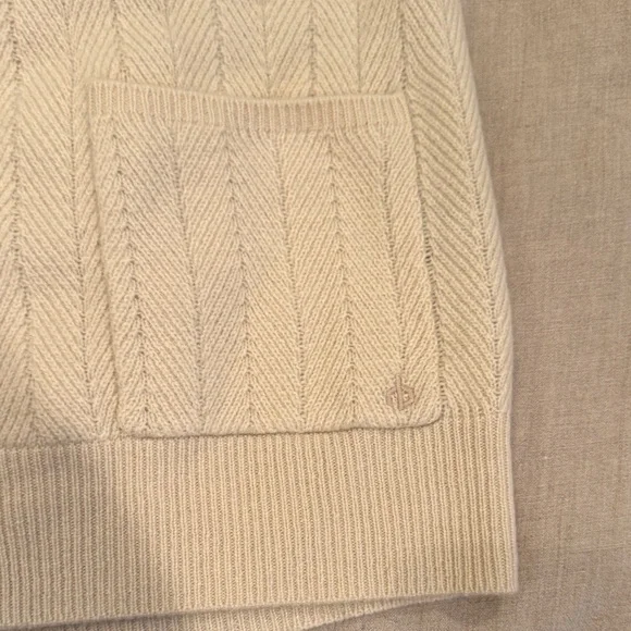 rag & bone Durham Cashmere Herringbone Cardigan - Picture 7 of 9